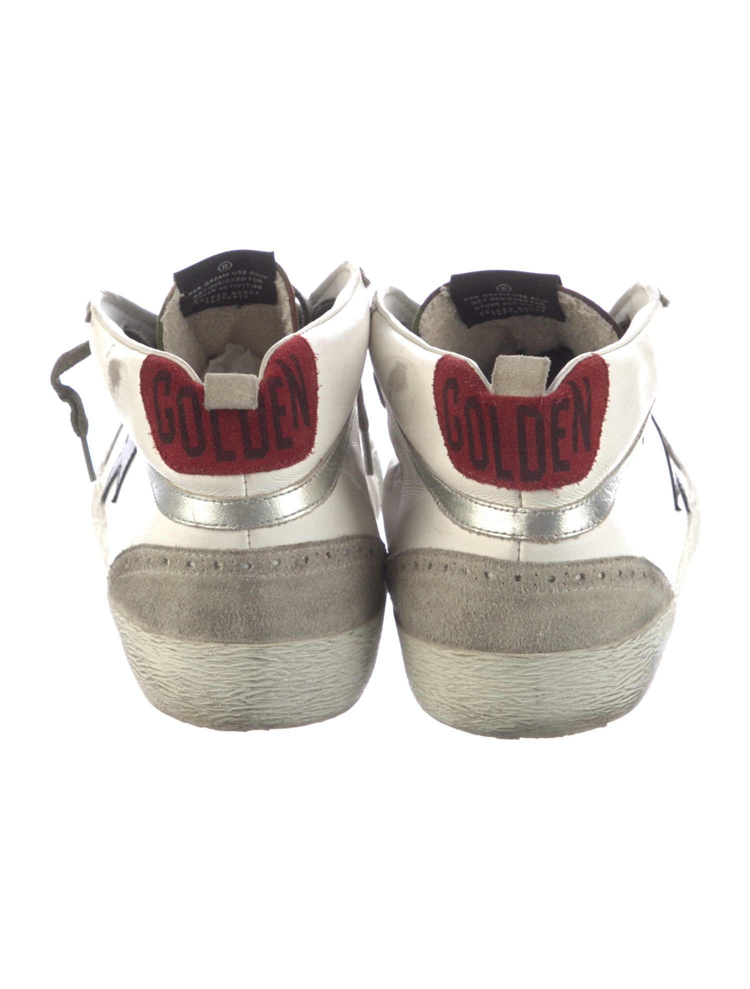 Golden Goose Leather Colorblock Pattern Sneakers